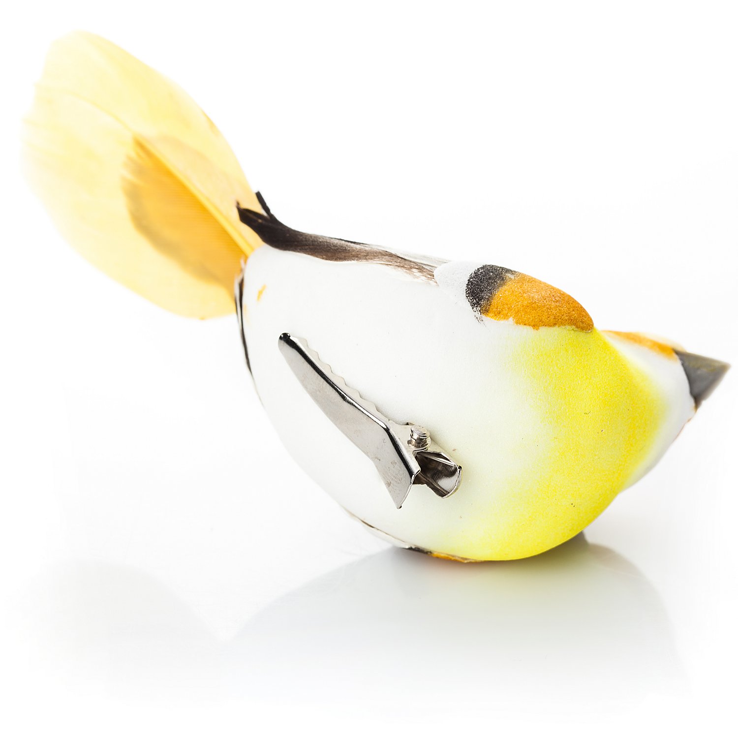 Federvögel mit Klammer, 11 cm, 3 Stück