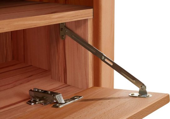 Woltra Wohnwand Falco, (Set, 4-St., 5), Fronten aus Massivholz