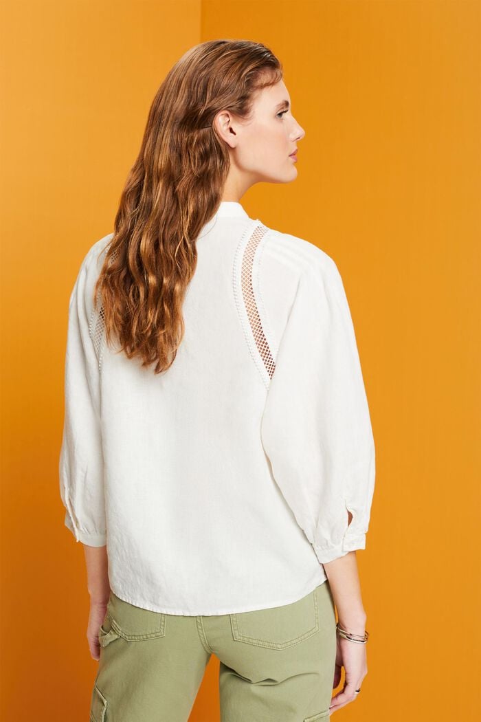 Gewebte Leinenbluse