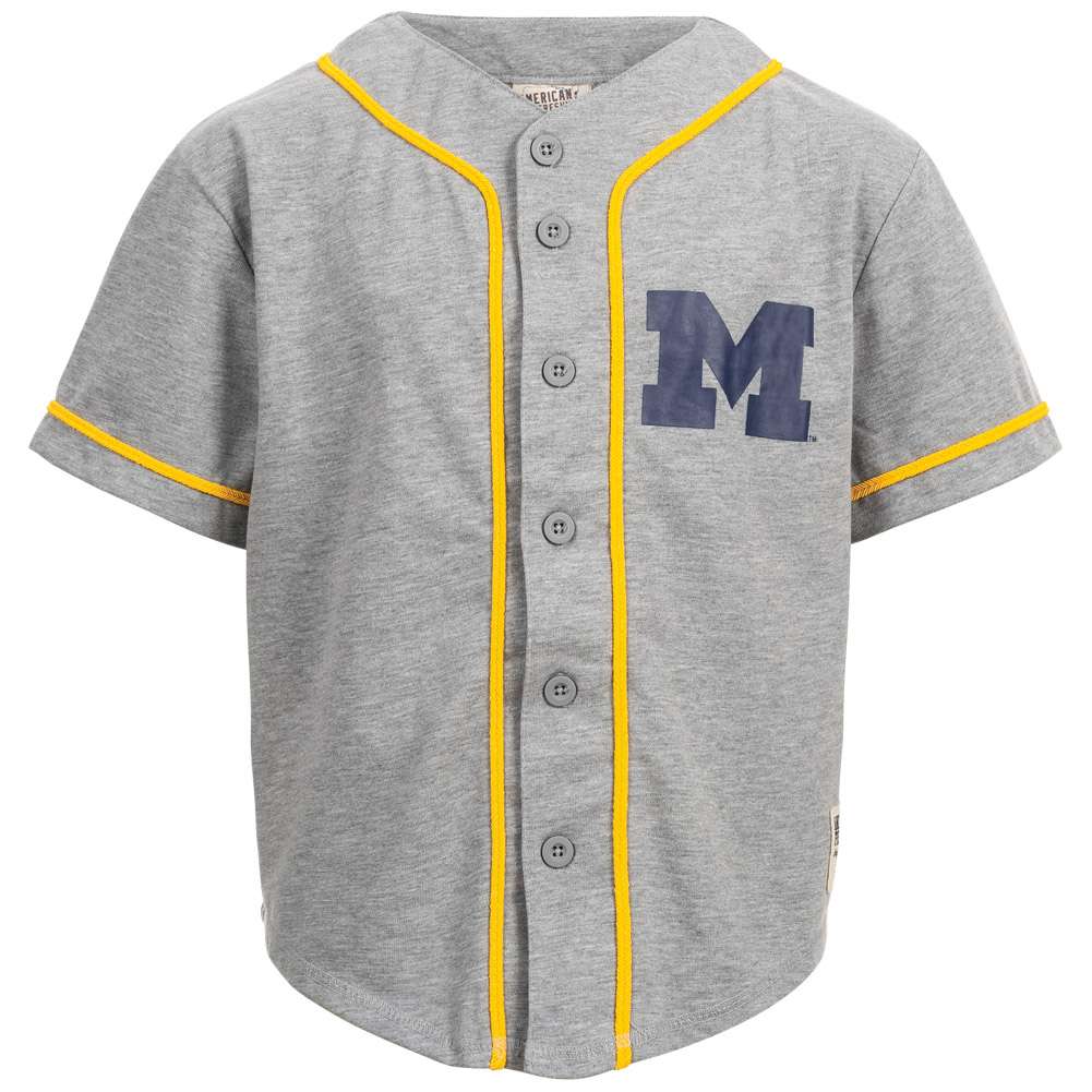 Michigan American Freshman College Style Kinder Baseball Shirt AJD00392