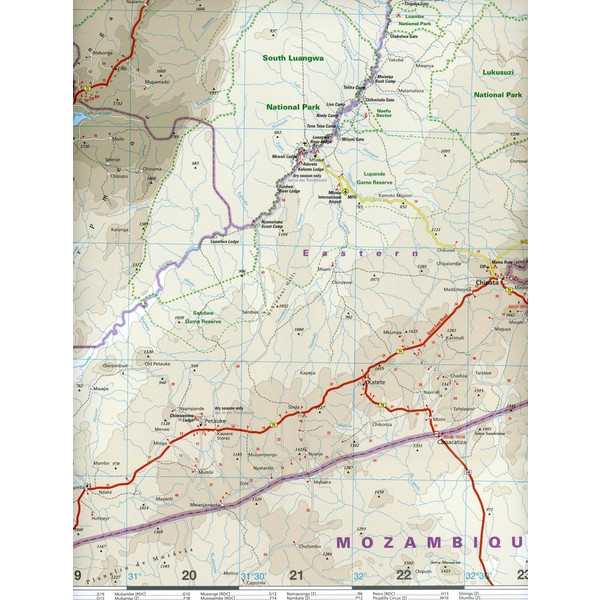 Reise Know-How Landkarte Sambia  1:1.000.000 - Straßenkarte