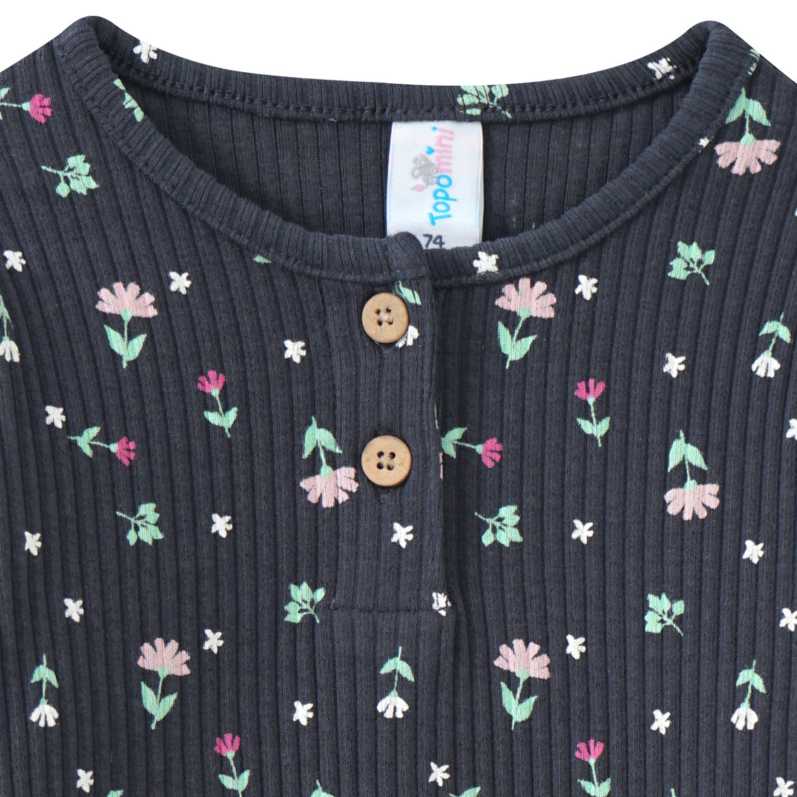 Baby Langarmshirt mit Blümchen-Allover