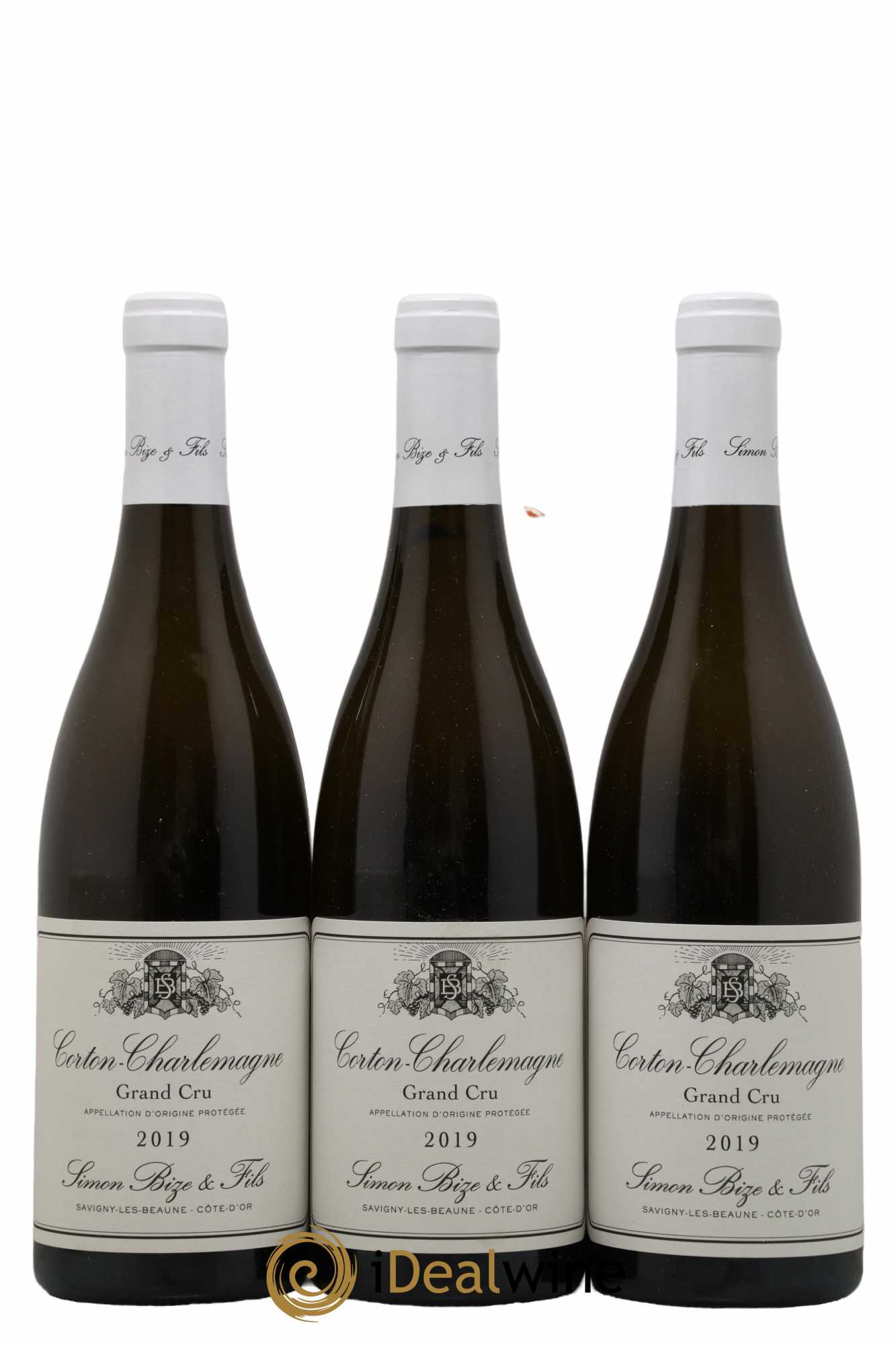 Corton-Charlemagne Grand Cru Simon Bize & Fils  2019 - Lot de 3 Bouteilles