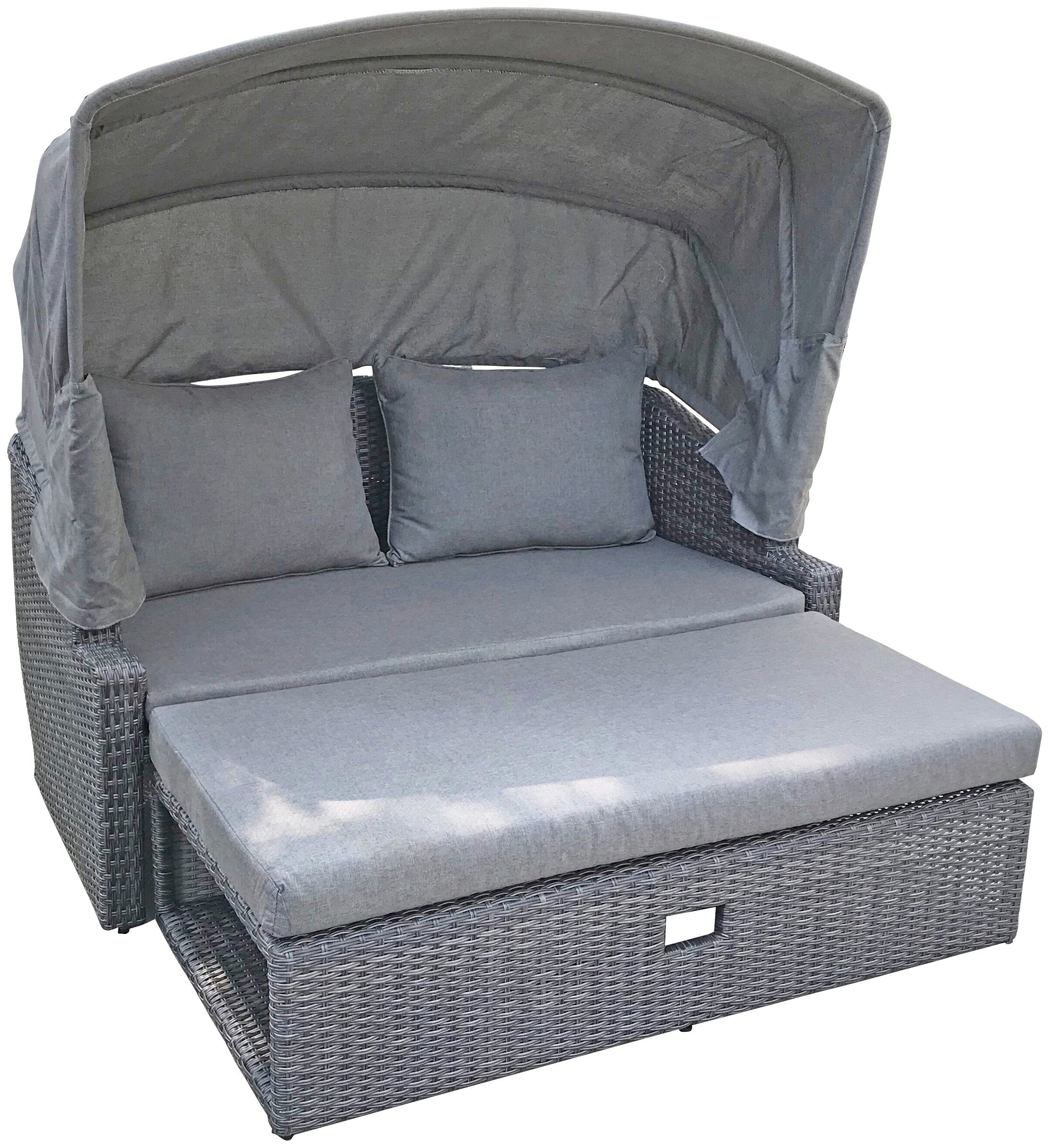Garden Pleasure Loungesofa MONTE CARLO, mit ausklappbarem Sonnendach