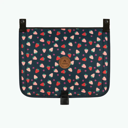 Discover Small Plougastel navy blue schoolbag with flap