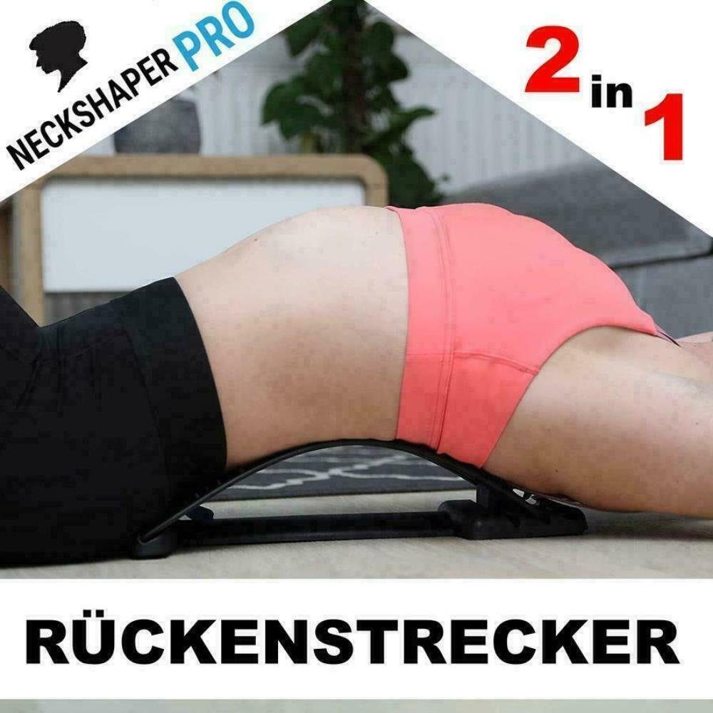 MAVURA Rückentrainer NeckShaper™ PRO Ergonomischer Nackenstrecker Rückenstrecker Nacken, (Rücken Massagegerät Massage), Rückendehner Rückentrainer Wirbelsäulenstrecker