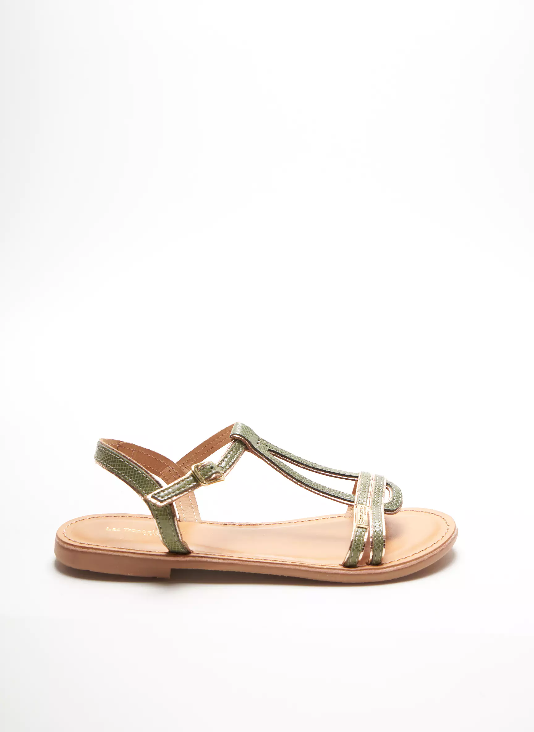 Les Tropeziennes Par M Belarbi Sandales Nu Pieds Enfant couleur vert