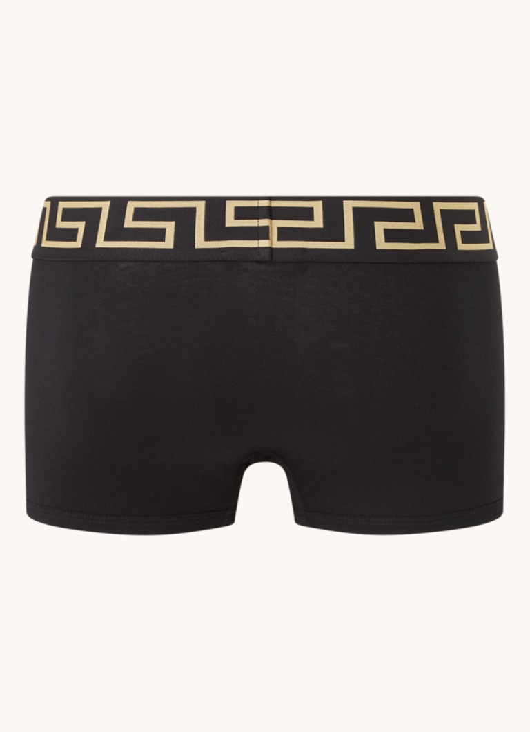 Pantaloni scurți boxer Versace cu talie elastică și logo