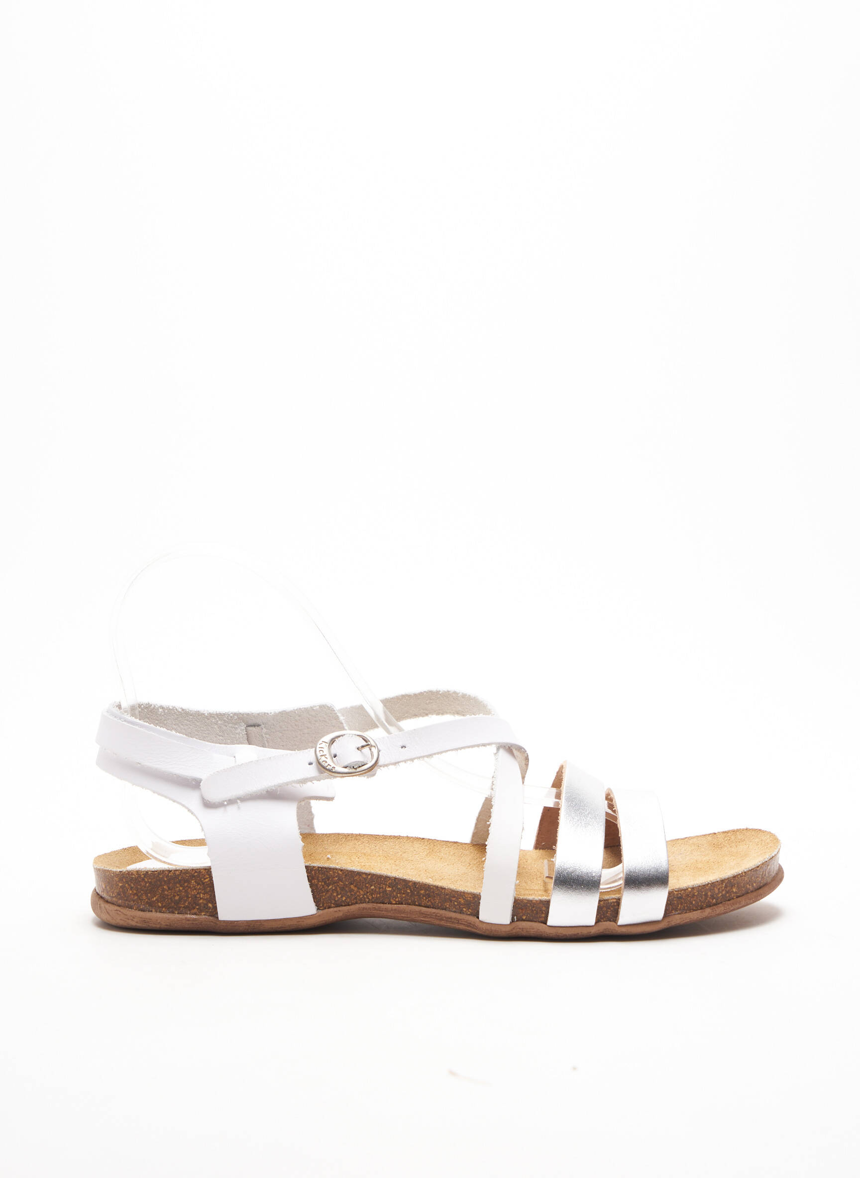 Kickers Sandales Nu Pieds Femme couleur blanc