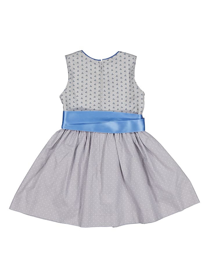 Isartrachten Dirndl in Grau/ Blau günstig kaufen