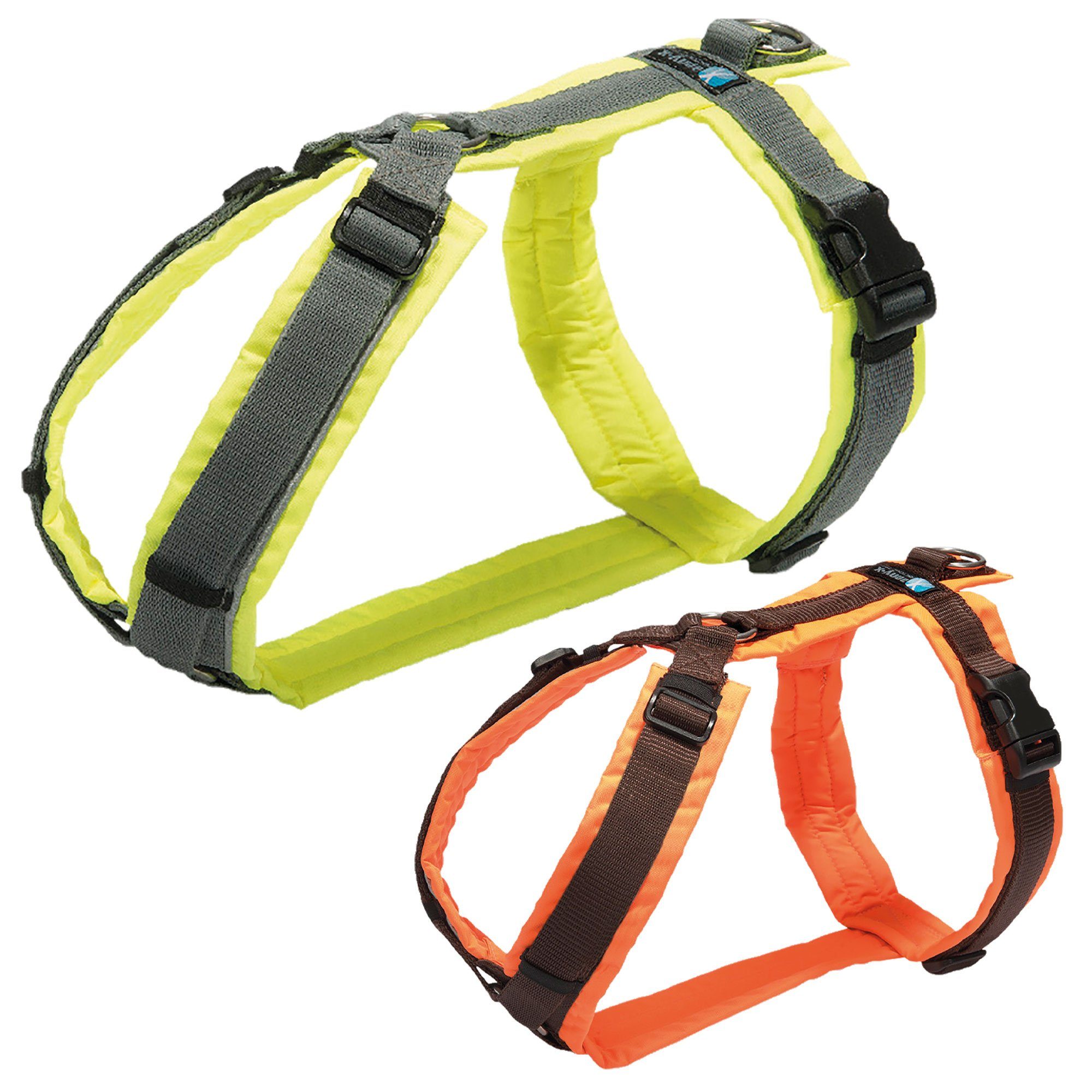 AnnyX Hunde-Geschirr Brustgeschirr Protect - gut sichtbar - einstellbar, Nylon, Gut sichtbar