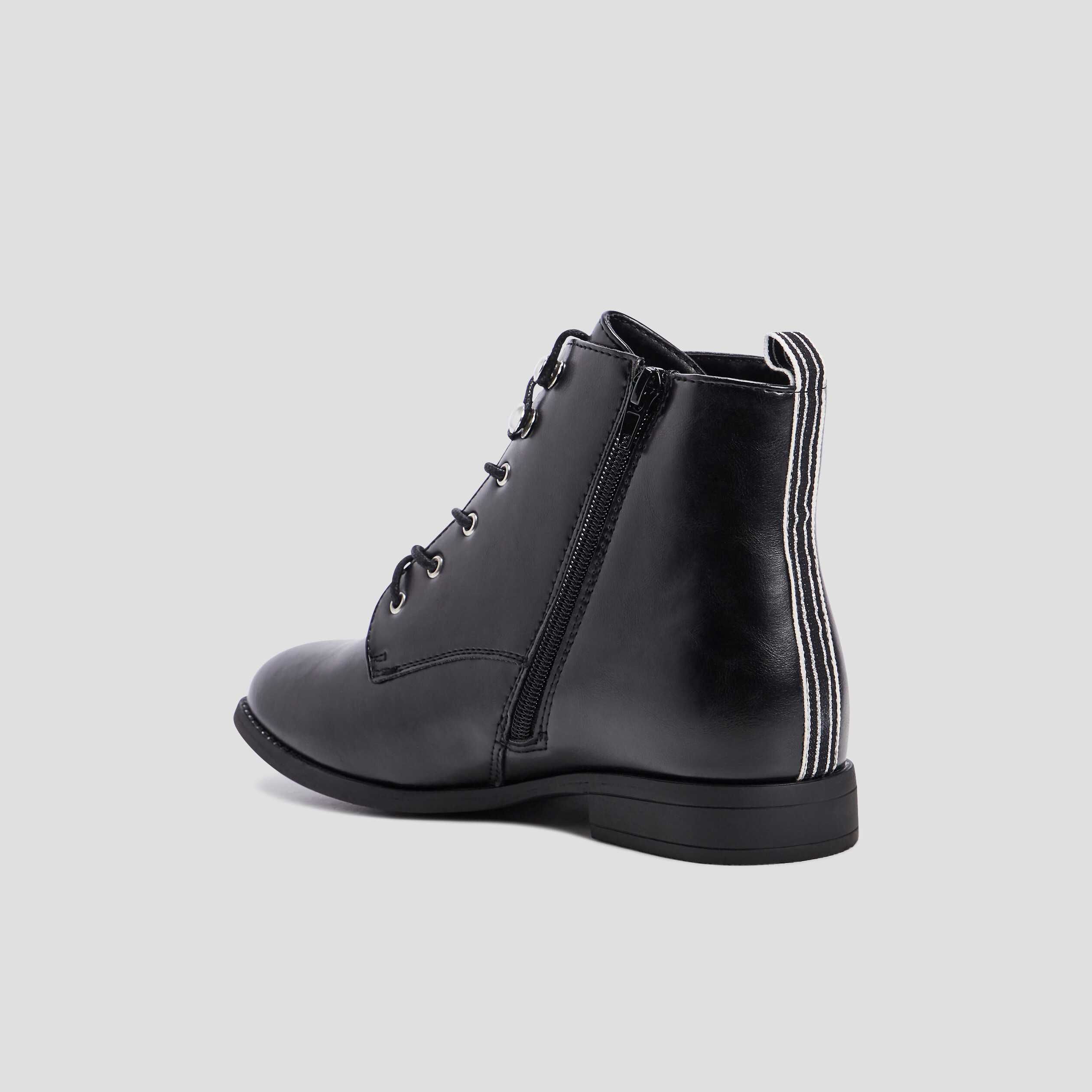 Bottines à talons plats noir femme | La Halle