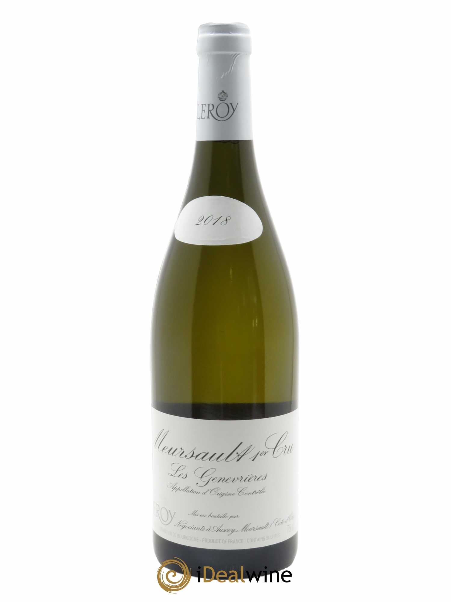 Meursault 1er cru Les Genevrières Leroy SA  2018 - Lot de 1 Bouteille