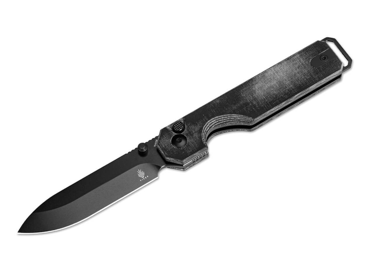 KUH Micarta All Black Button Lock
