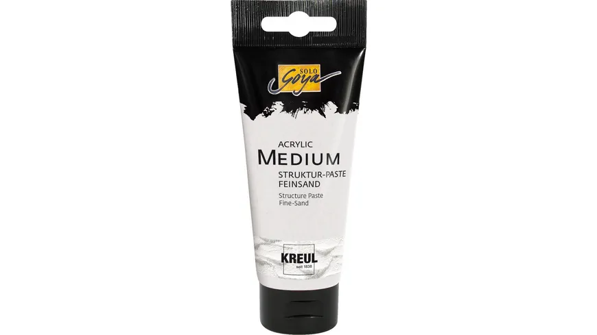 KREUL SOLO GOYA Acrylic Medium Struktur-Paste Feinsand 100 ml