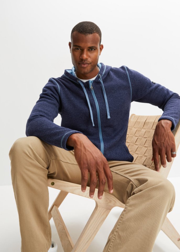 Strickfleece-Jacke