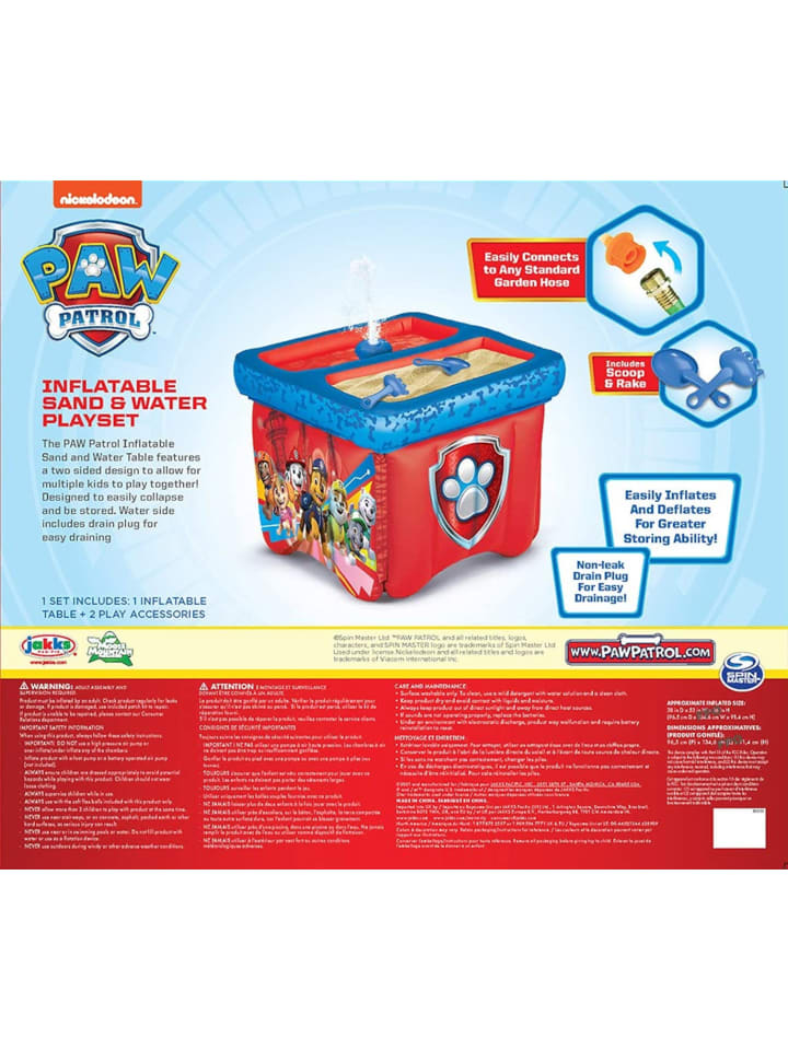 Spin Master Paw Patrol - aufblasbarer Sand- & Wasserspieltisch in mehrfarbig günstig kaufen onesize