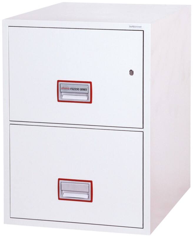 Phoenix World Class Vertical Fire File Aktenschrank Schlüssel 49 L FS2252K Weiß