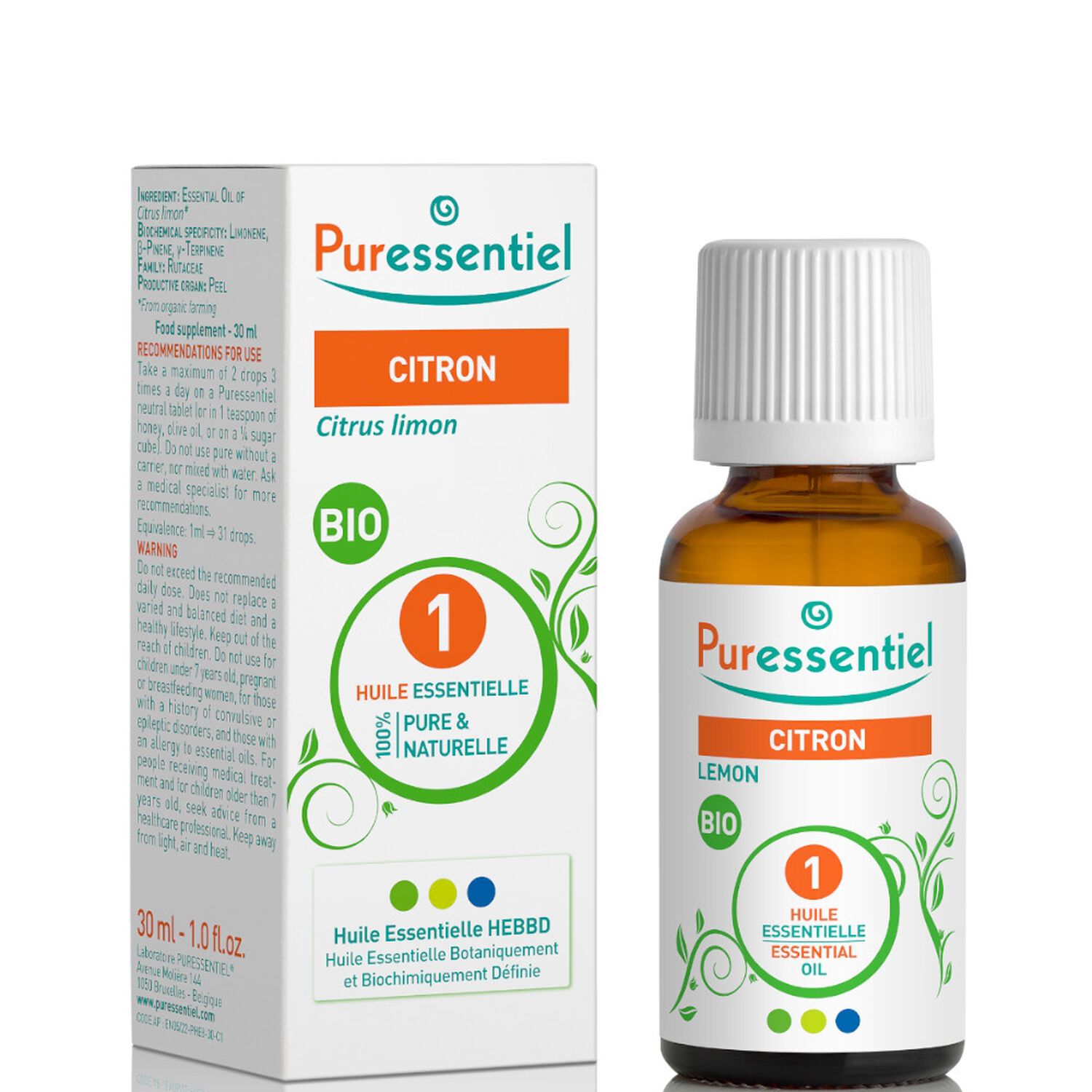 Puressentiel Huile Essentielle Citron Bio 30 ml