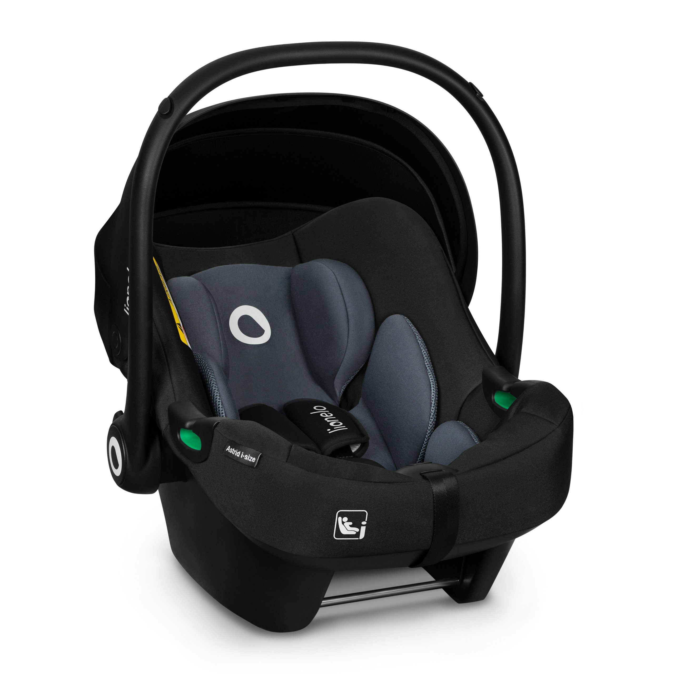 lionelo Babyschale ASTRID I-SIZE, ab: ab Geburt, bis: bis 87 cm, ab: 1,00 kg, bis: 16,00 kg, (Set), Sehr stabiler Träger, Höhenverstellung, Modernes Design