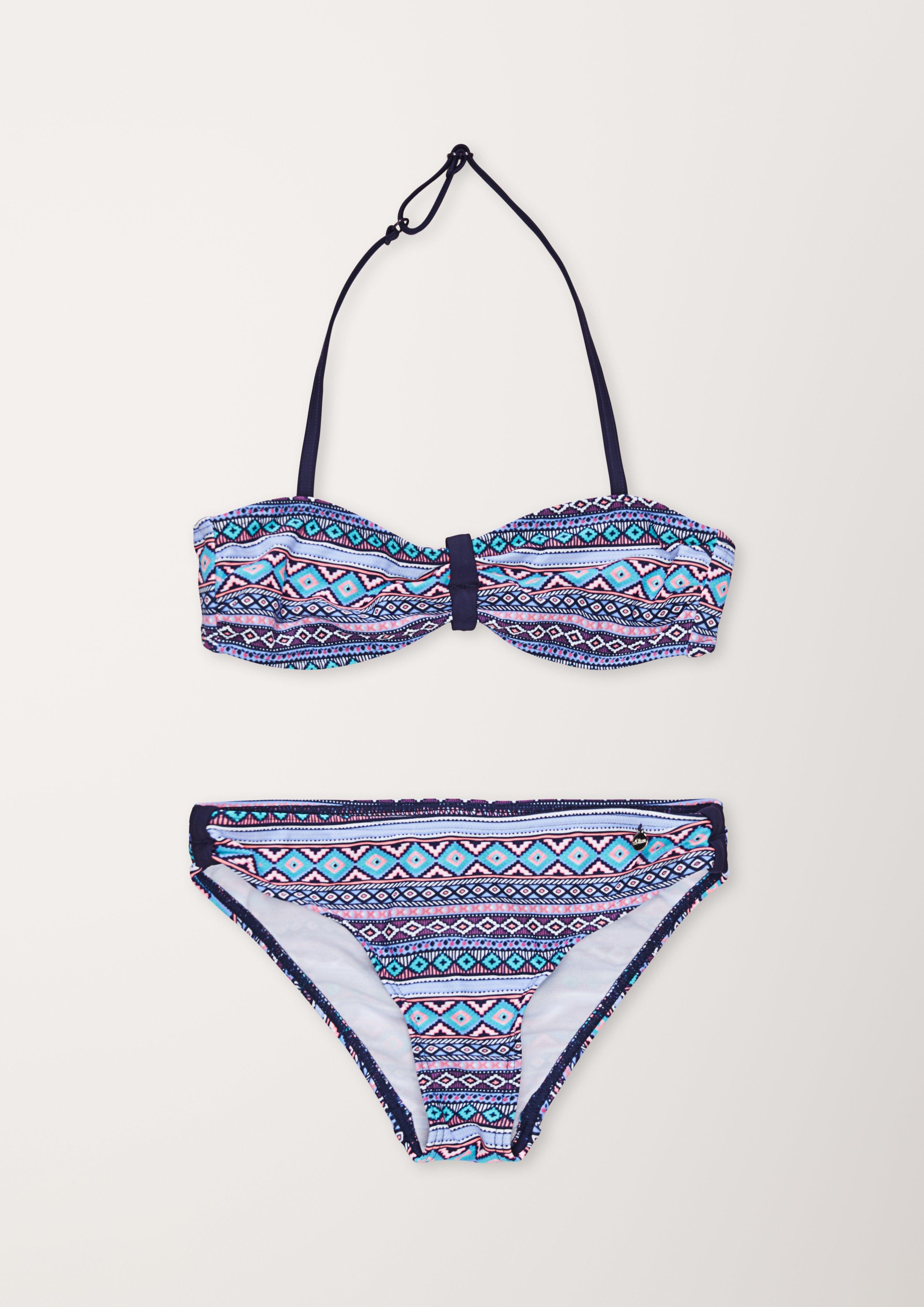 Bandeau-Bikini mit Ethno-Muster  535.820.258.17142-56A2