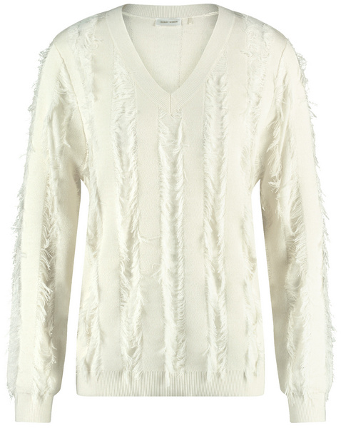 Pullover mit dekorativen Fransen