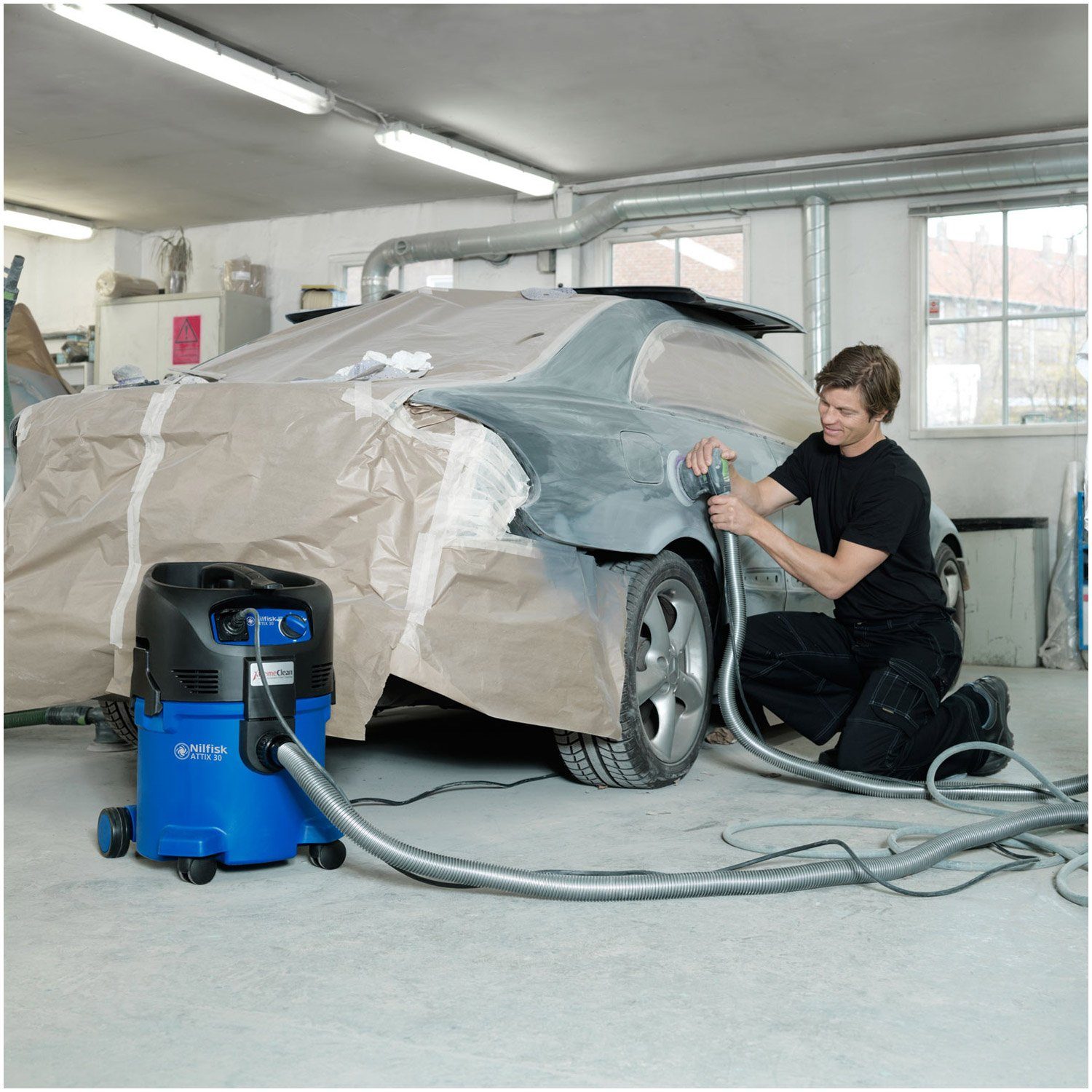 Nilfisk Nass-Trocken-Sauger ATTIX 30-21, 1500 W, Einschaltautomatik, Push&Clean