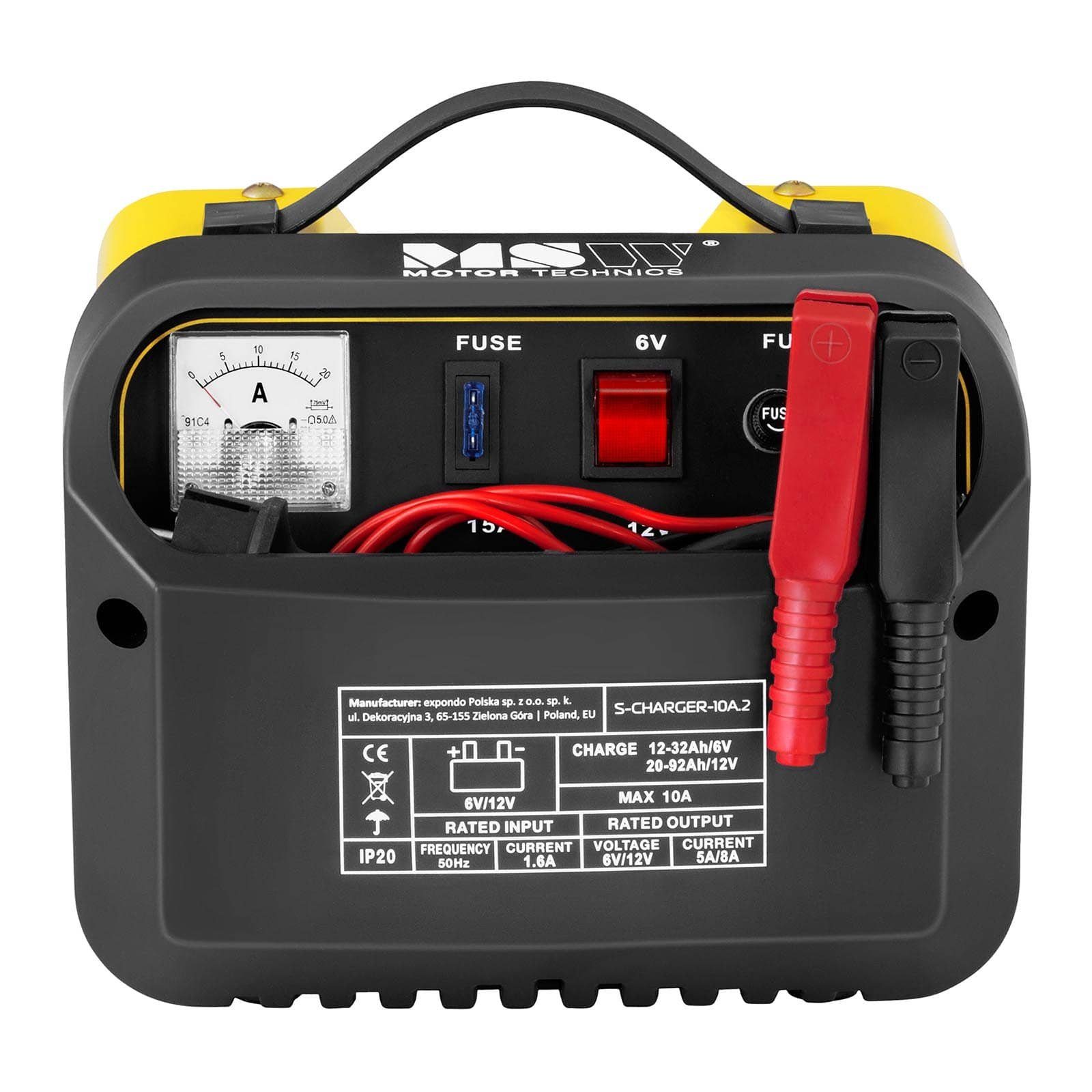 MSW Autobatterie Ladegerät Kfz Pkw Ladegerät Batterie 6 12 V 5 8 A Autobatterie-Ladegerät
