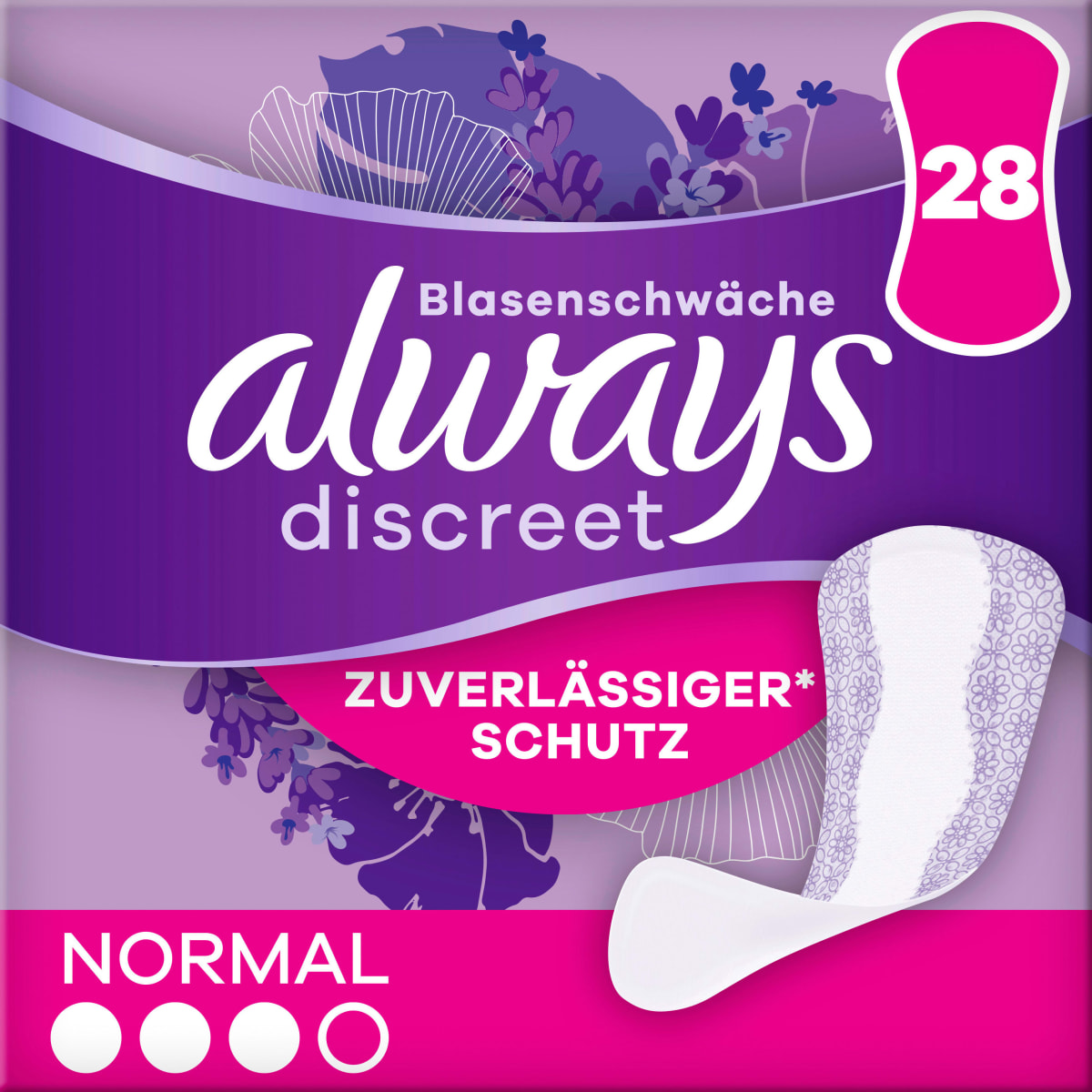 discreet Slipeinlagen Inkontinenz Normal, 28 St