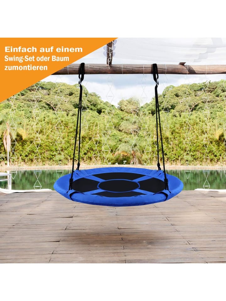 COSTWAY Nestschaukel φ100cm in Blau günstig kaufen onesize