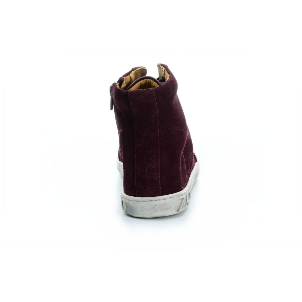 Zaqq Qore High Mazarine bordeaux Barfuß-Stiefeletten