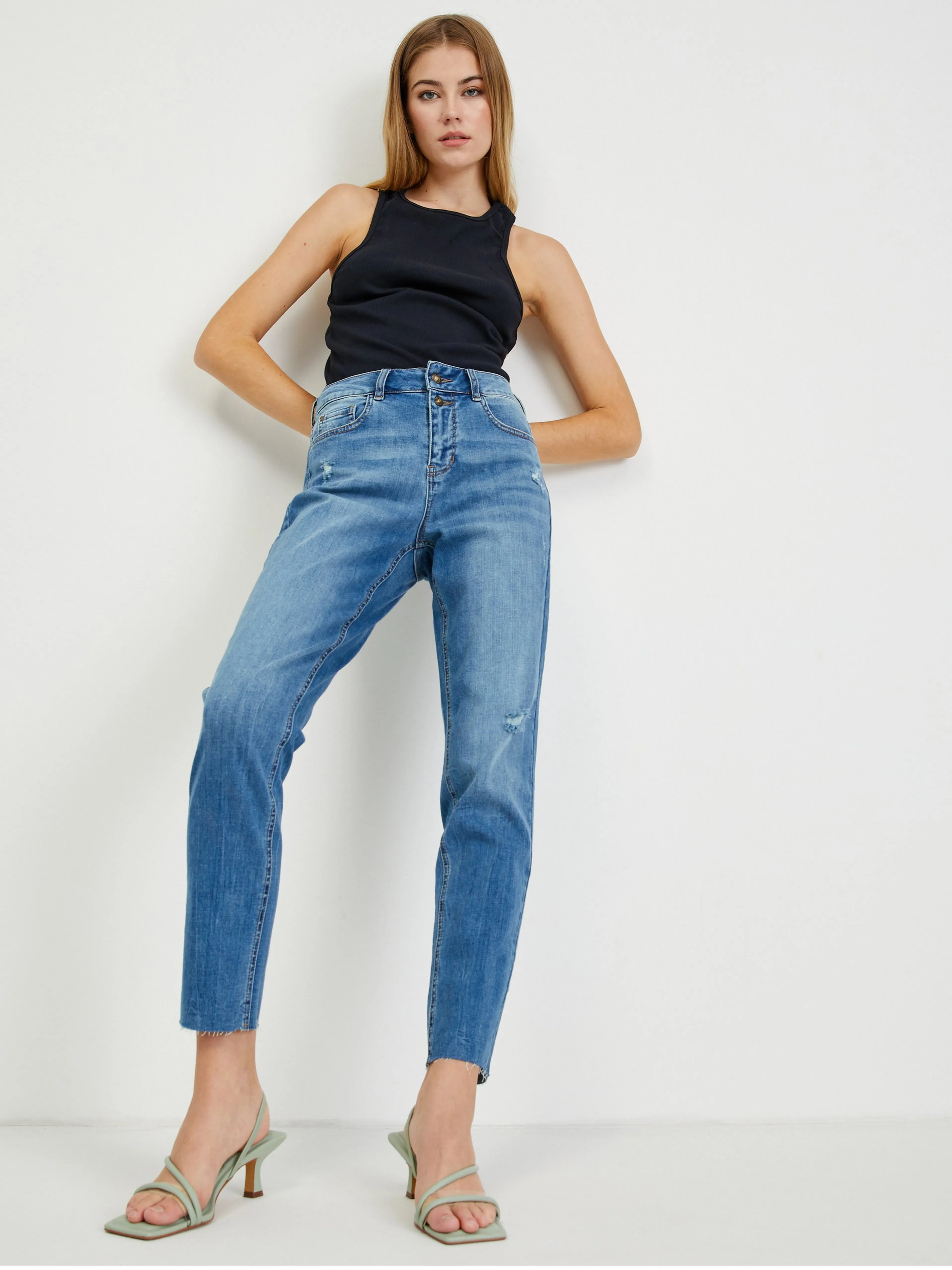 Blaue Damen Boyfriend-Jeans ORSAY