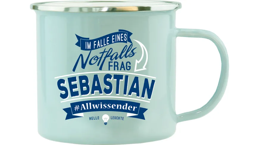 H&H Echter Kerl Emaille-Becher Sebastian