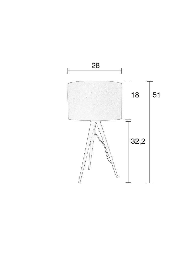 Zuiver Tischleuchte Zuiver Tripod Table Designer Lampe Tischleuchte Black, ohne Leuchtmittel