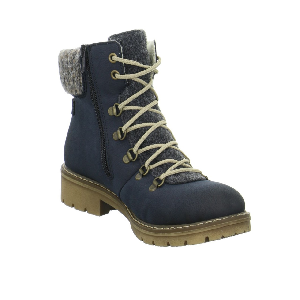 RIEKER Schnür-Stiefeletten schwarz