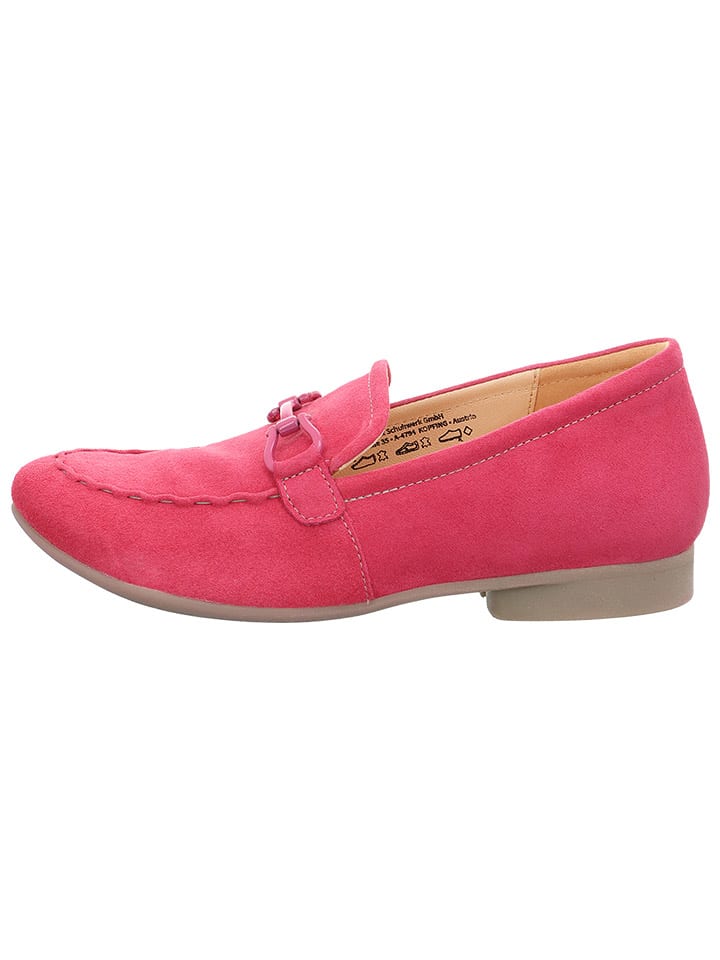 Think! Leder-Mokassins in Pink günstig kaufen