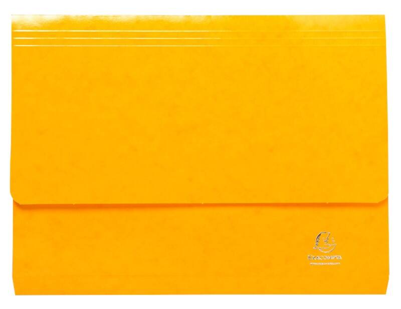 Exacompta Iderama Dokumentenmappe 6503Z Karton 35,7 (B) x 24,5 (T) x 0,4 (H) cm Gelb 10 Stück