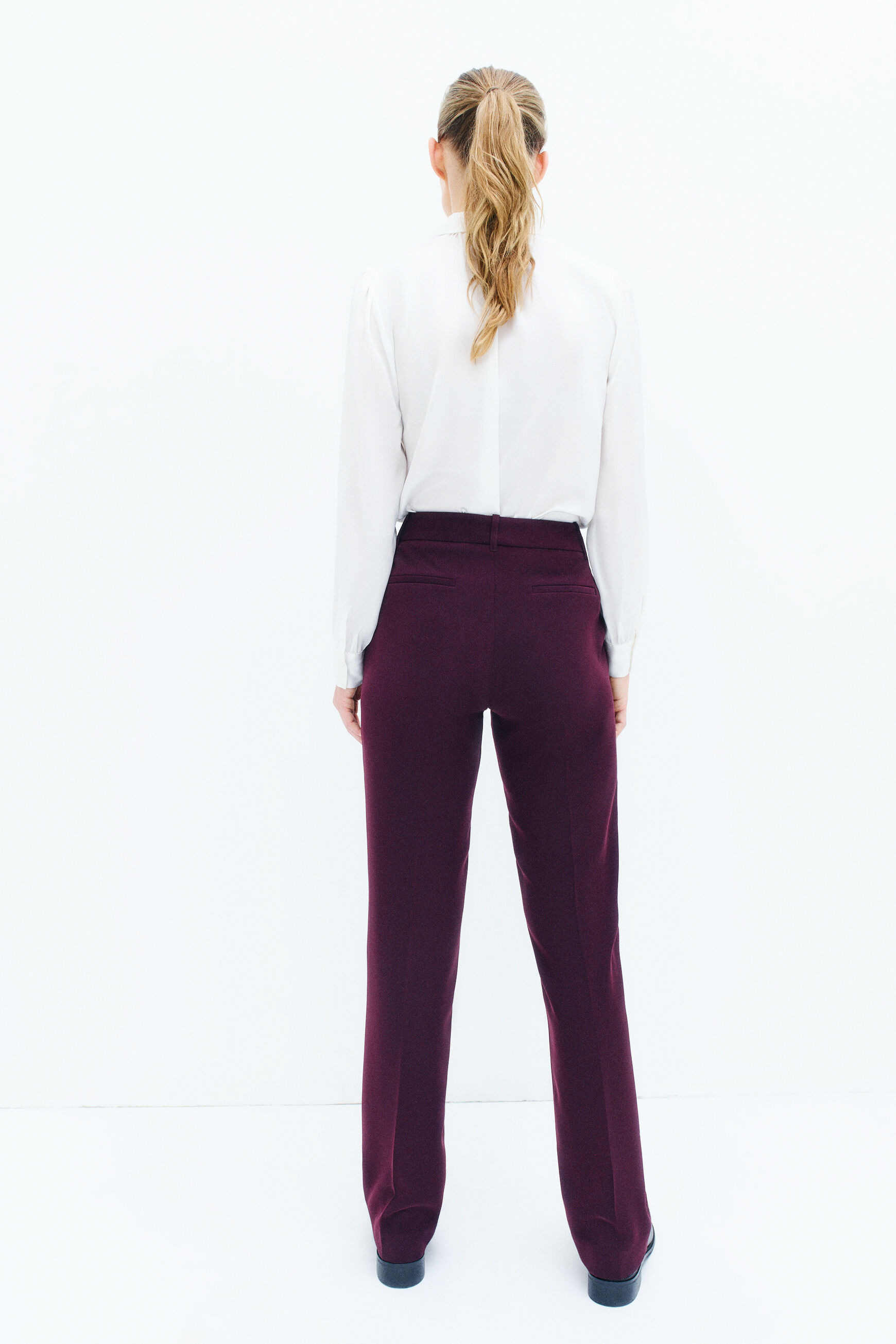 pantalon clement bordeaux femme