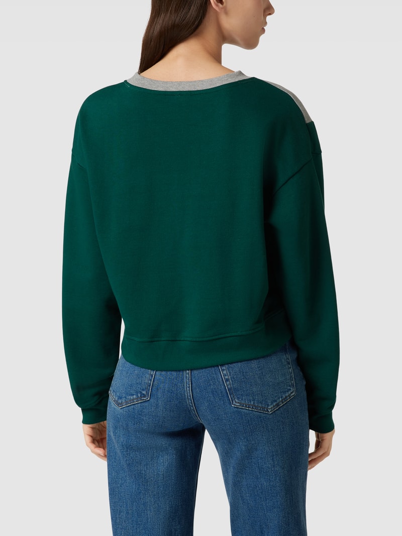 Sweatshirt in Two-Tone-Machart in bottle