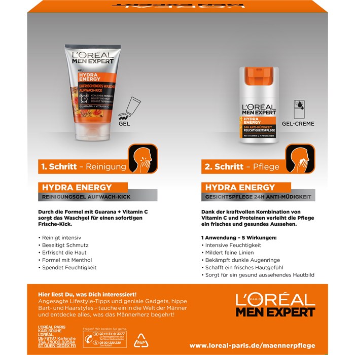 Hydra Energy Geschenkset von L’Oréal Paris Men Expert