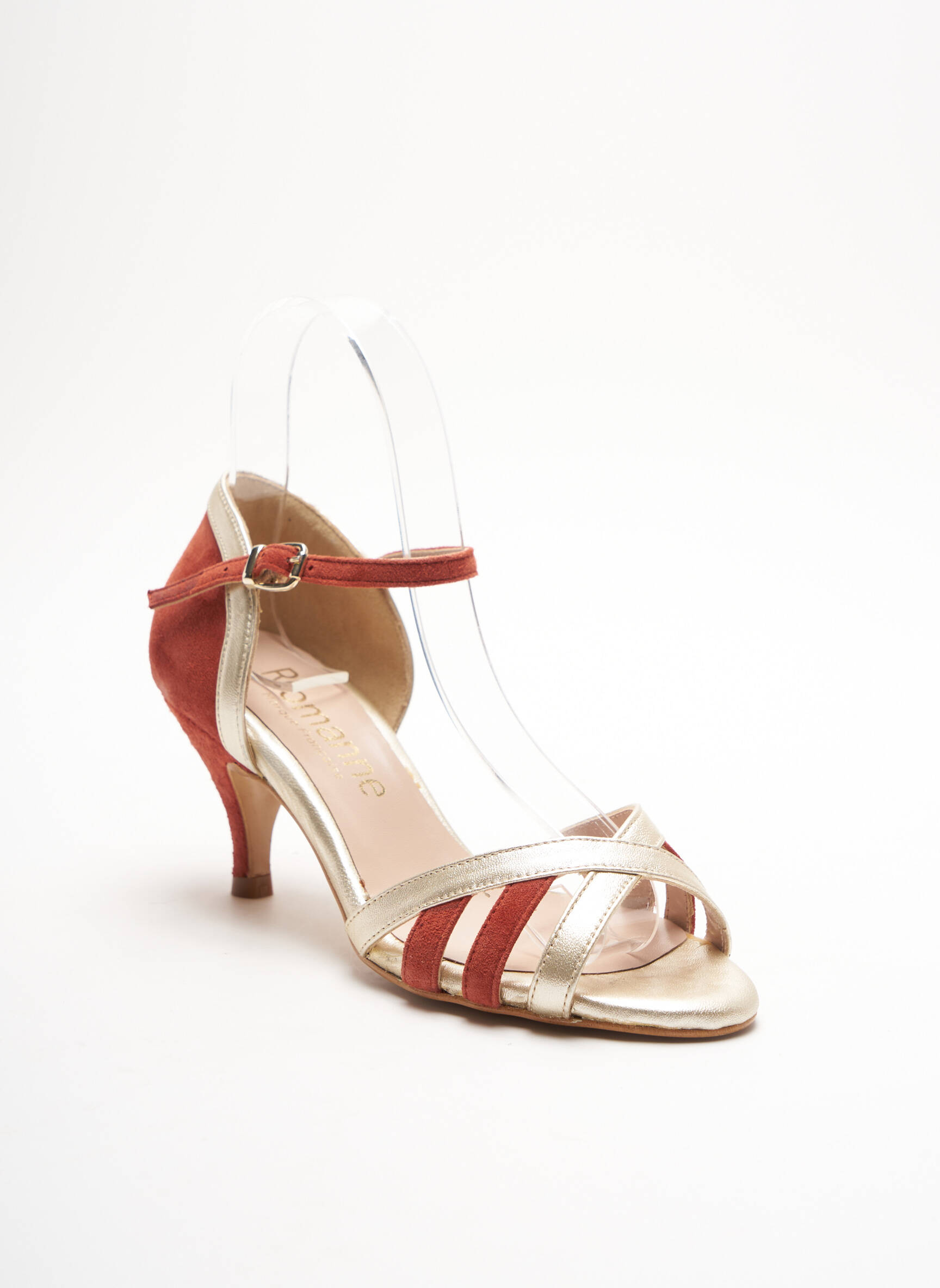 Romanne Sandales Nu Pieds Femme couleur orange
