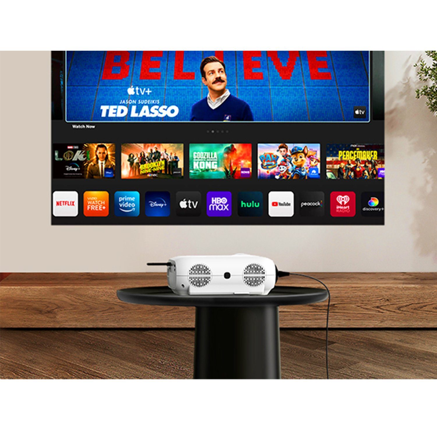 Ultimea Native 1080P Full HD LCD-Beamer (10000 lm, 10000:1, 1920 x 1080 px, 4K-Unterstützung,Bluetooth Beamer,Außenprojektor,Heimkino Beamer)