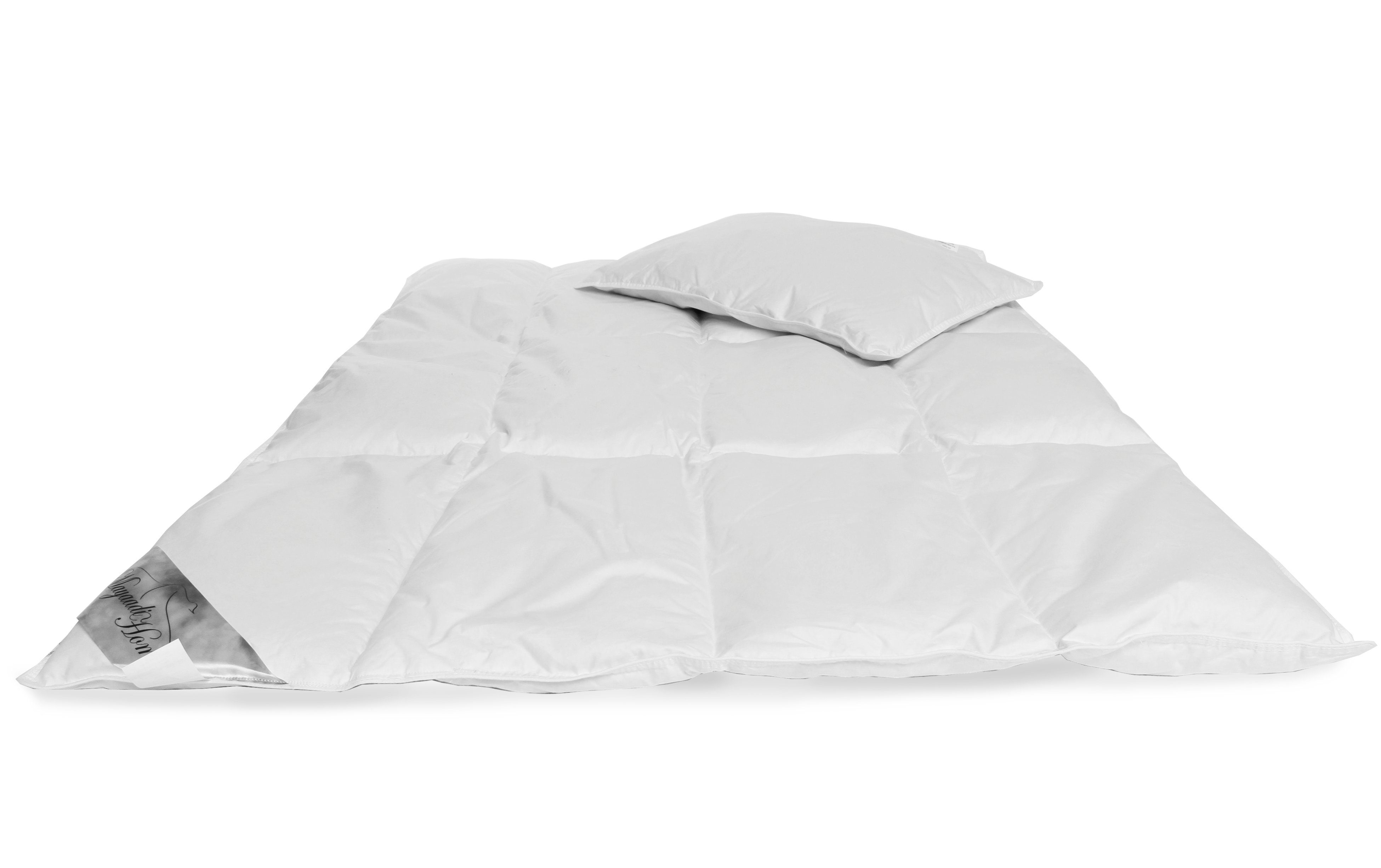 Baumwollbettdecke, HS55 Kinderset 135x100 cm + 40x60 cm 70% Daunen, Mayaadi Home, Füllung: 70% Daunen, 30% Federn, Bezug: Baumwolle