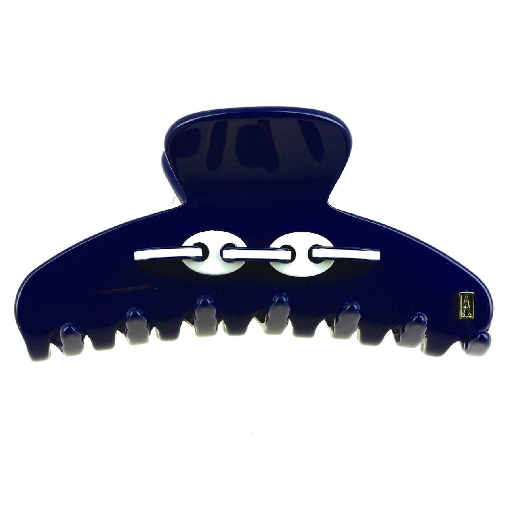 Alexandre de Paris Pince Medium Maille Marine