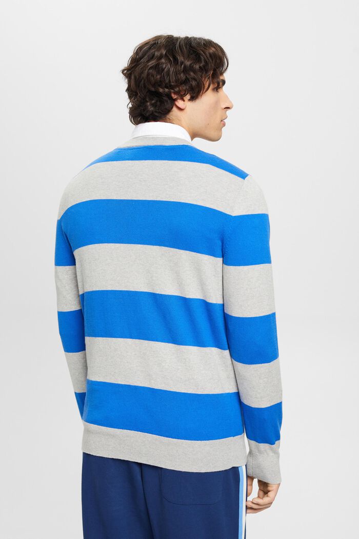 Gestreifter Strickpullover mit Kaschmir