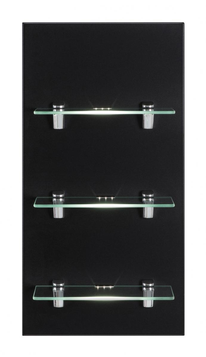 Posseik LED-Panel VIVA mit 3 Glasablagen schwarz EEK: F