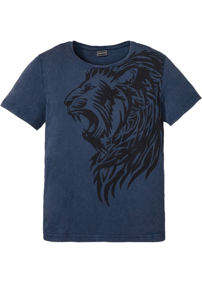 Pflegeleichtes T-Shirt aus Baumwolle, Slim Fit