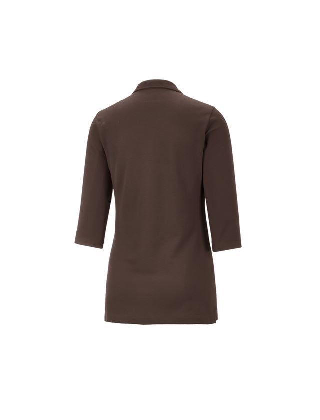 e.s. Piqué-Polo 3/4 Arm cotton stretch, Damen