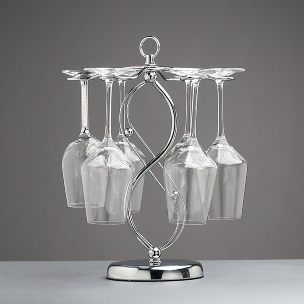 Zimtky Gläserhalter Wein- und Glasständer, stilvoll und platzsparend, 37 cm Höhe