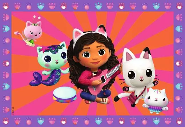 CreArt Gabby's Dollhouse - Malen nach Zahlen für Kinder ab 5 Jahren